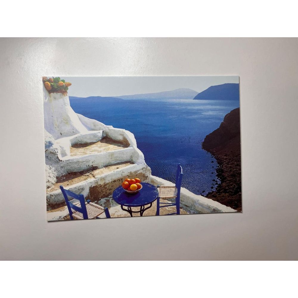 Graphique De‎ France Ocean View Holiday Blessing Wishes Blank Greetings Card